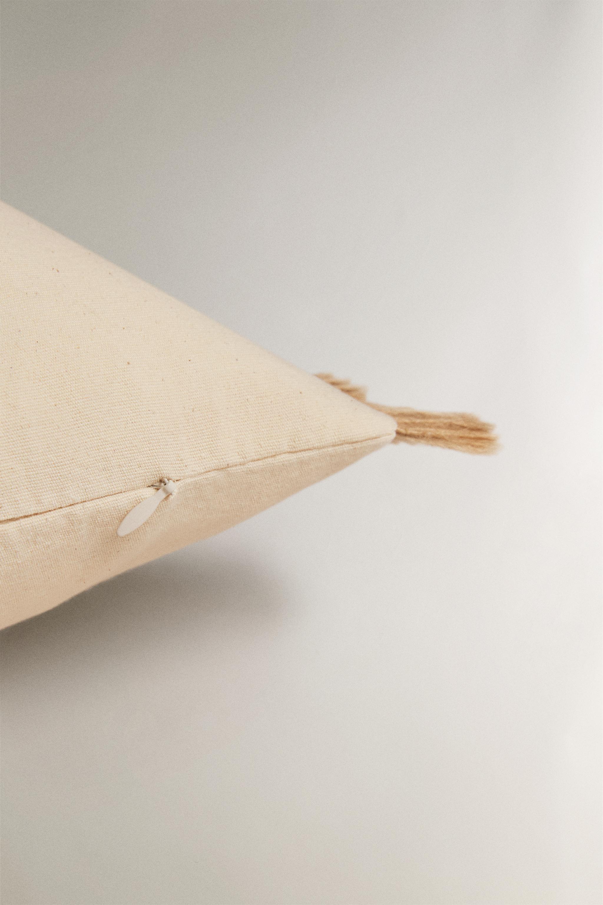 HOUSSE DE COUSSIN FRANGES